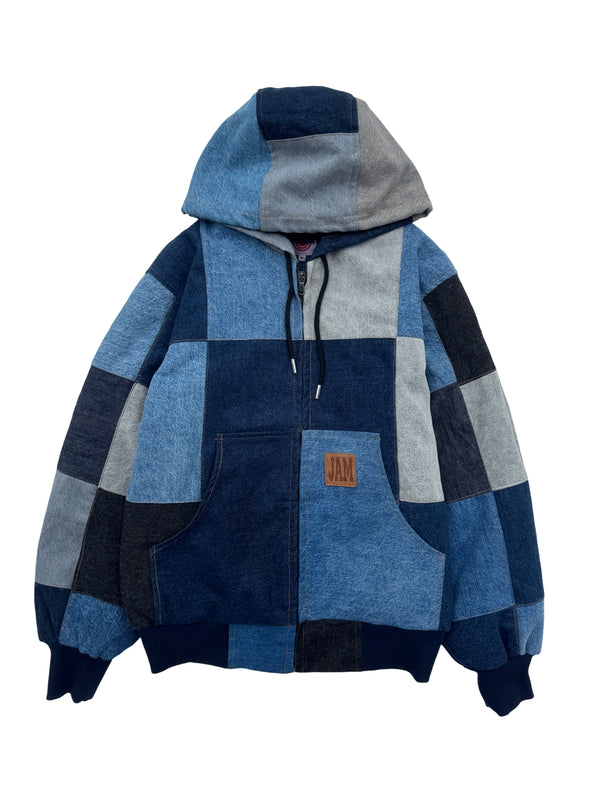 "THE JOAT” Denim Reworked Patchwork Coat