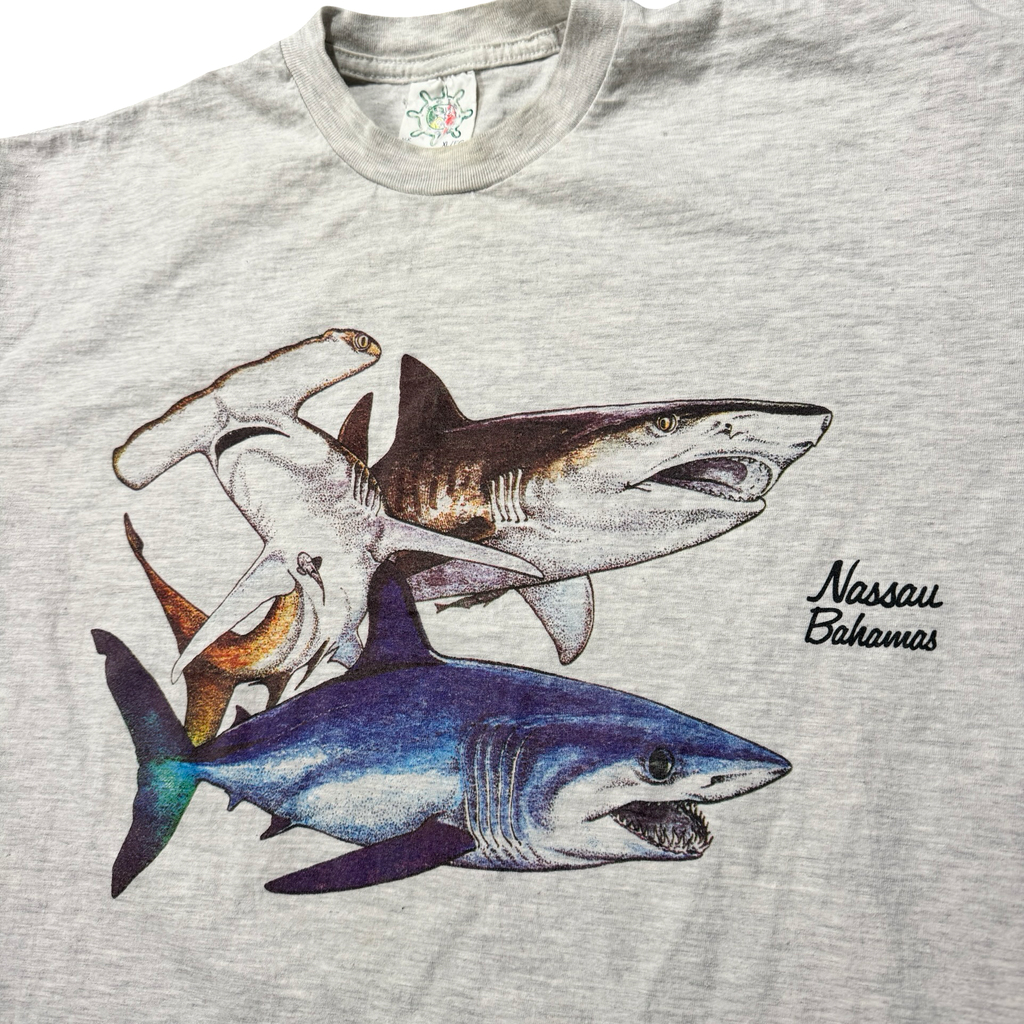 Shark graphic print detail Nassau Bahamas