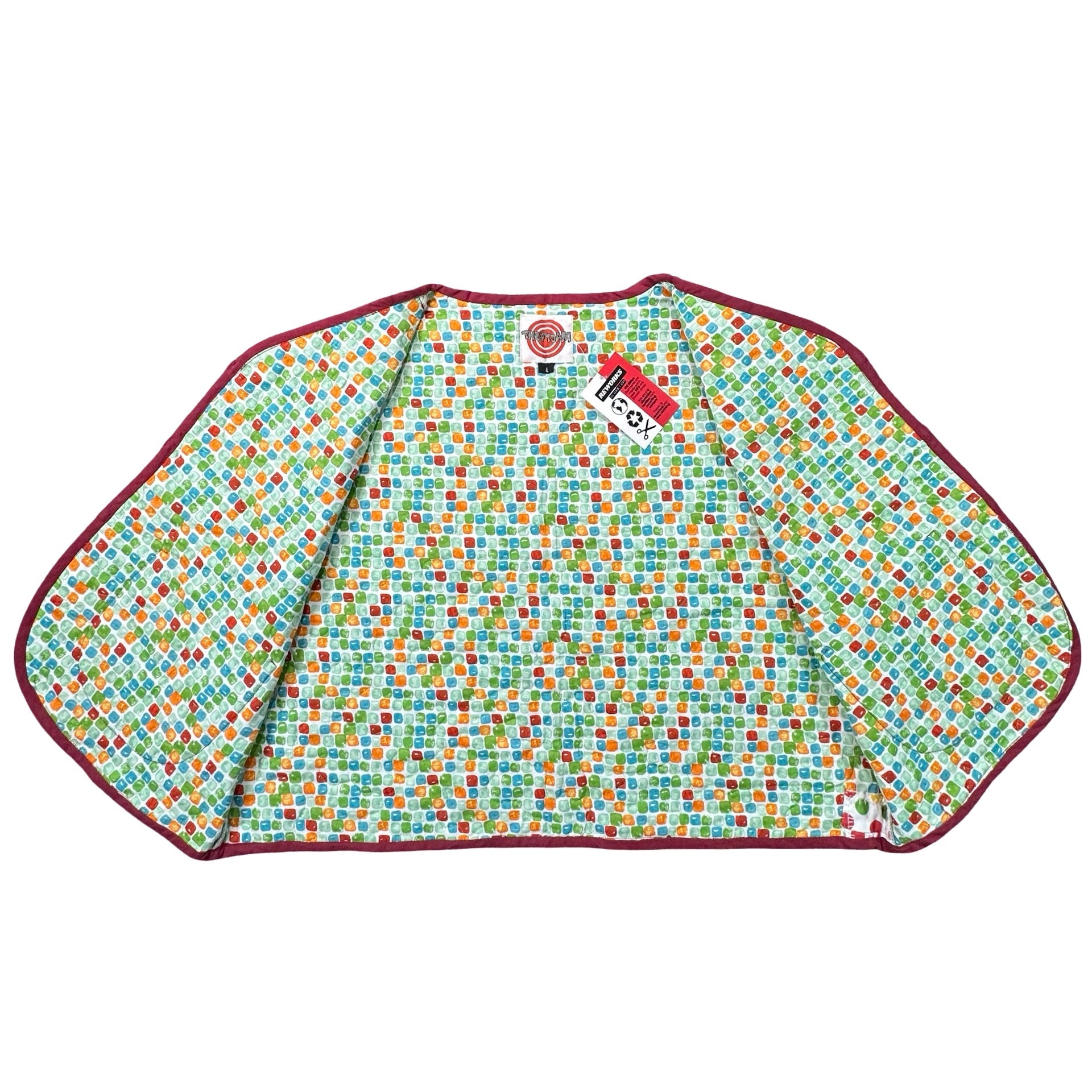 Tricycle Playroom L quilted vest rework - lining