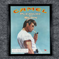 Camel Pleasure to Burn vintage magazine ad in a black 10x12 frame