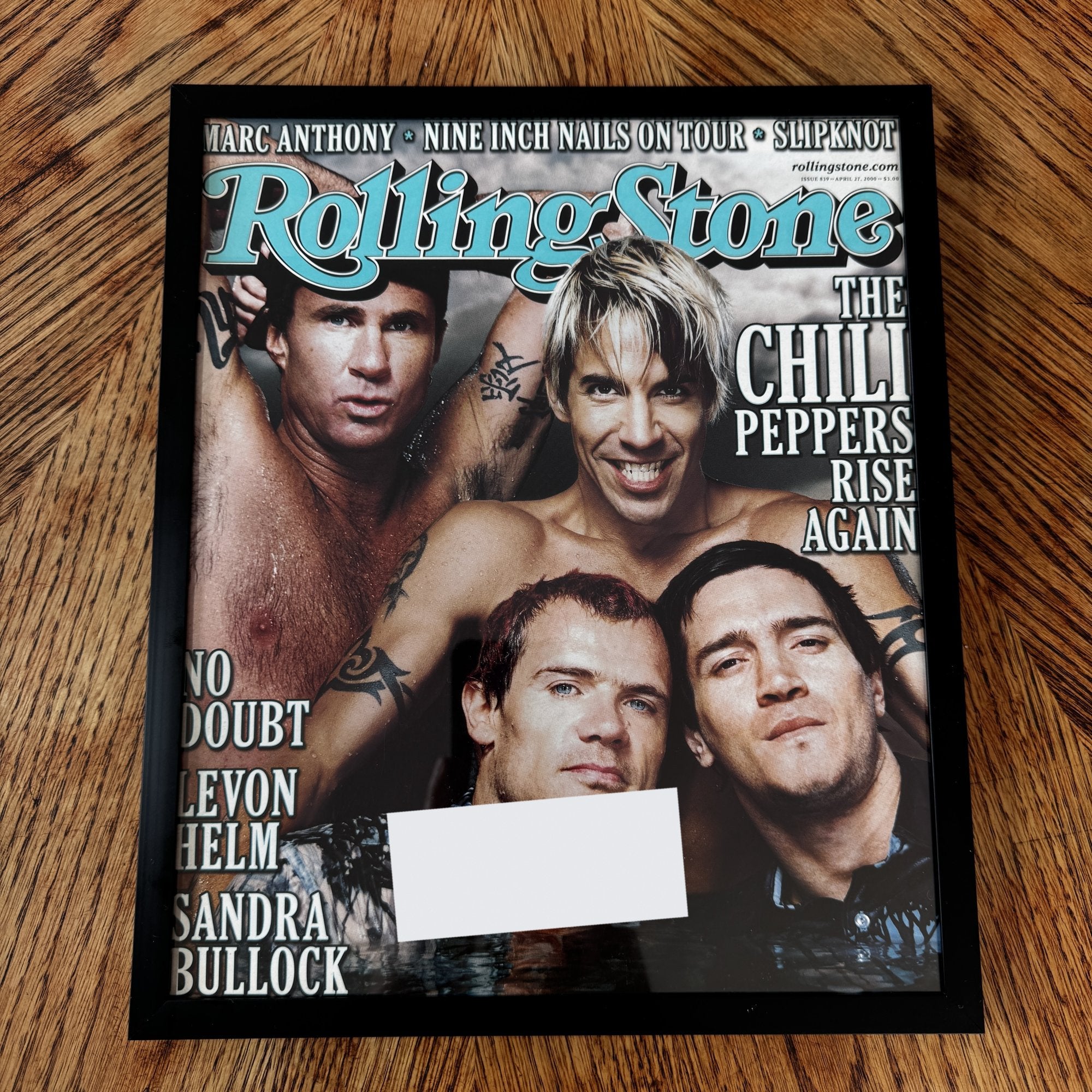 Red Hot Chili Peppers Rolling Stone cover in a black 10x12 frame