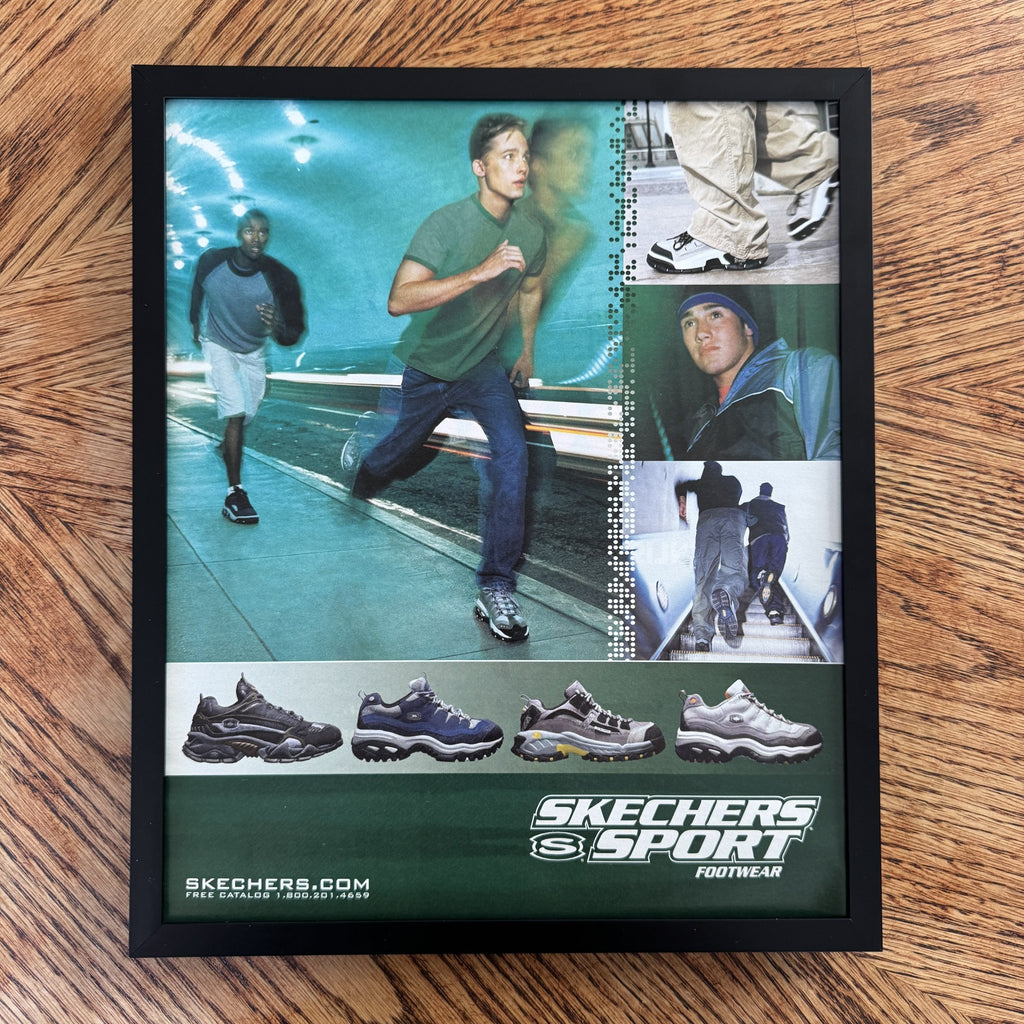Vintage Skechers Sport Footwear Sneaker Ad 10x12 Framed Magazine Print