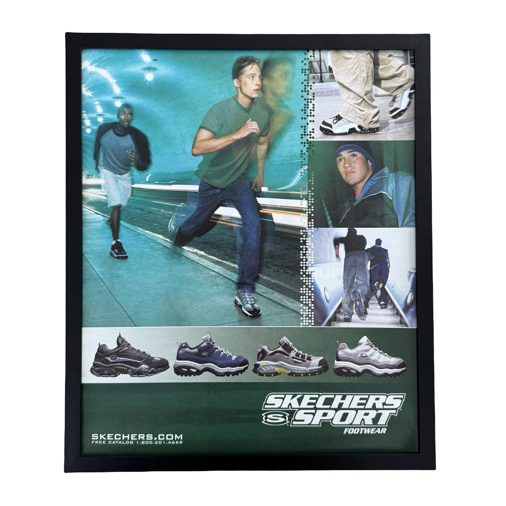 Vintage Skechers Sport Footwear Sneaker Ad 10x12 Framed Magazine Print