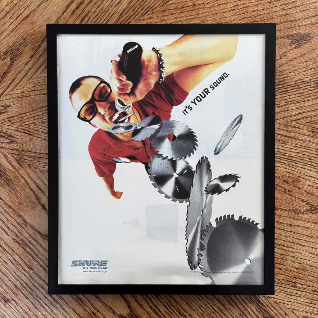 Vintage Shure It's Your Sound Microphone Ad 10x12 Framed Magazine Print