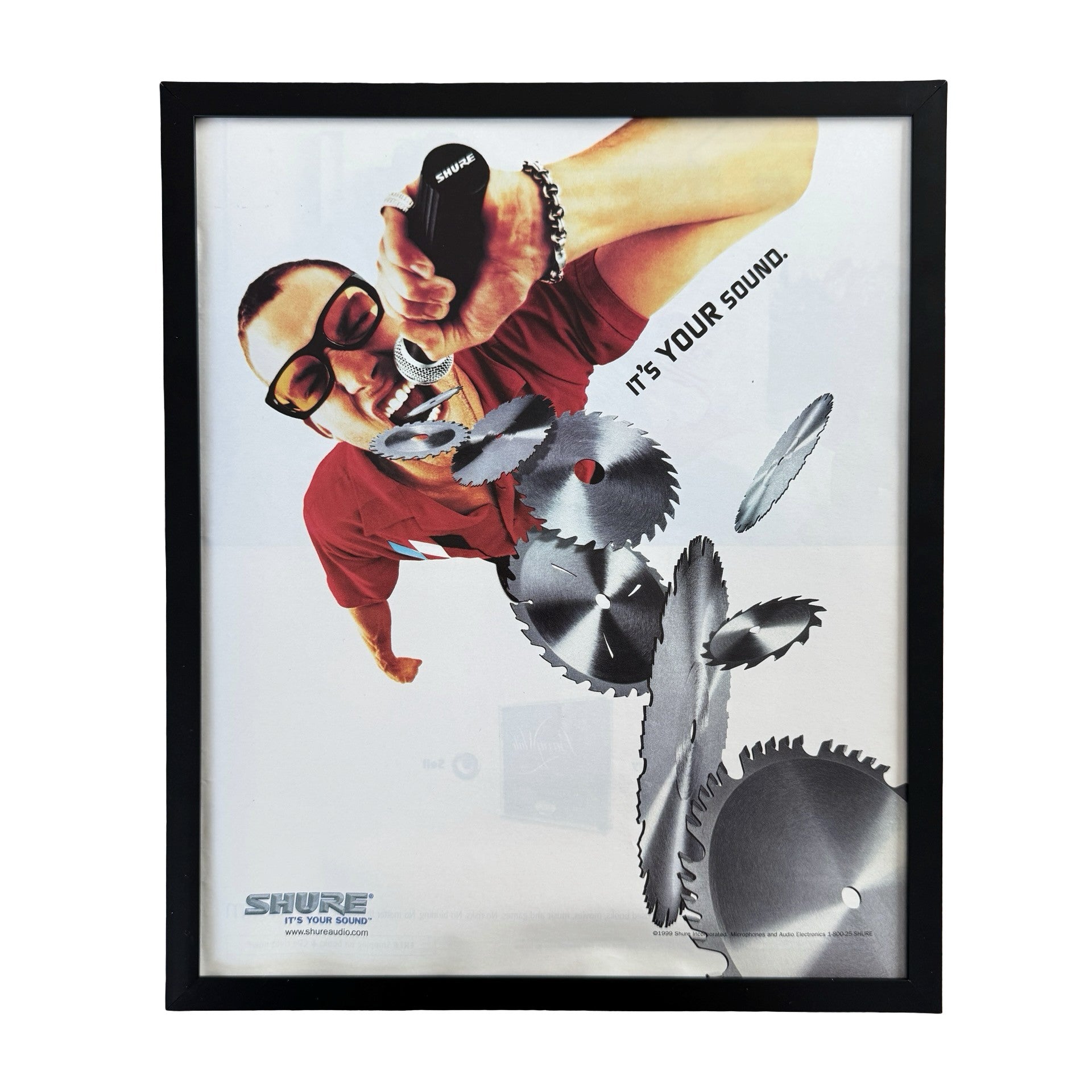 Vintage Shure It's Your Sound Microphone Ad 10x12 Framed Magazine Print