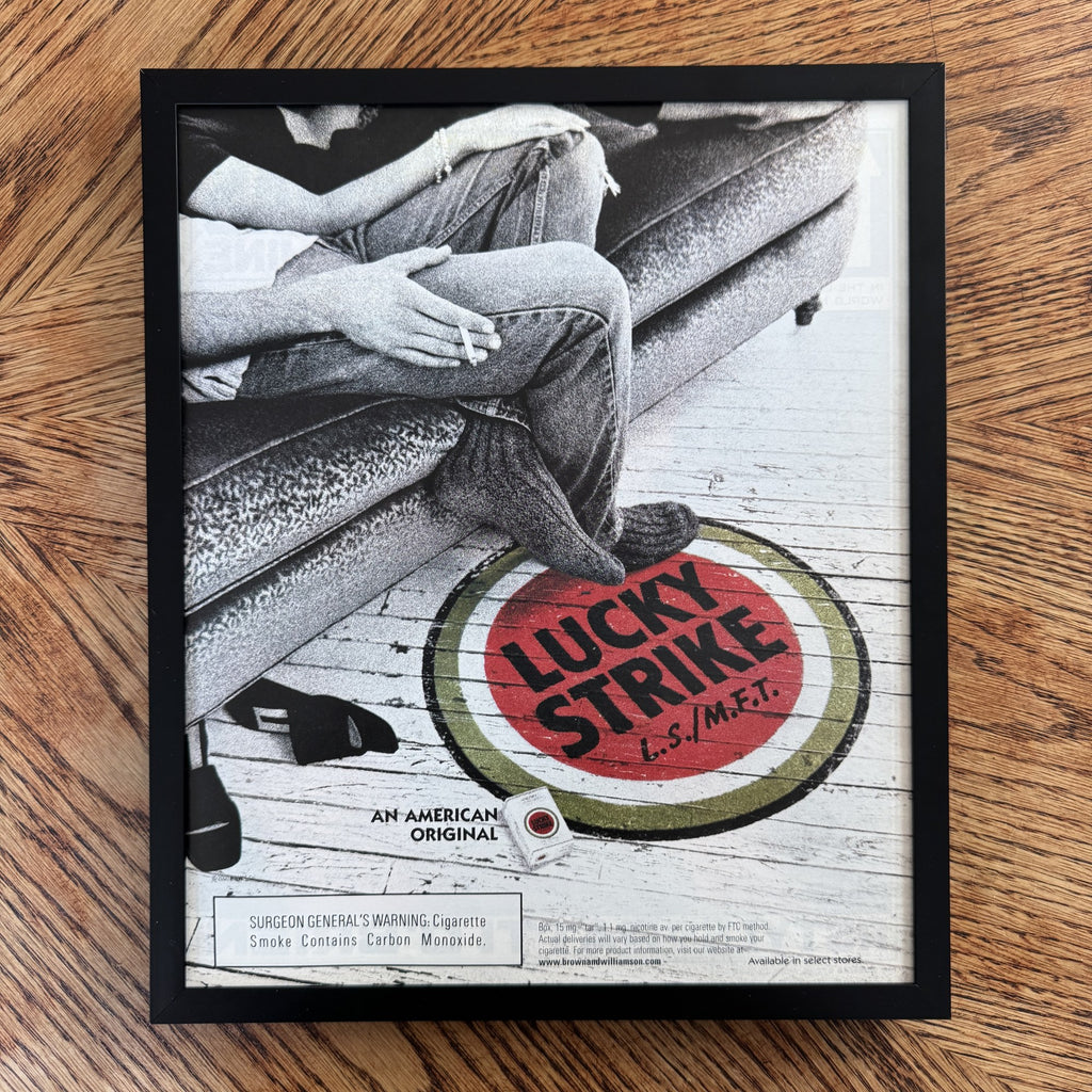 Vintage Lucky Strike American Original Cigarette Ad 10x12 Framed Magazine Print