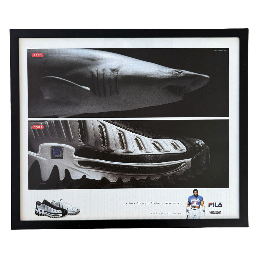 Vintage Sammy Sosa Fila Strength Trainer Ad 10x12 Framed Magazine Print