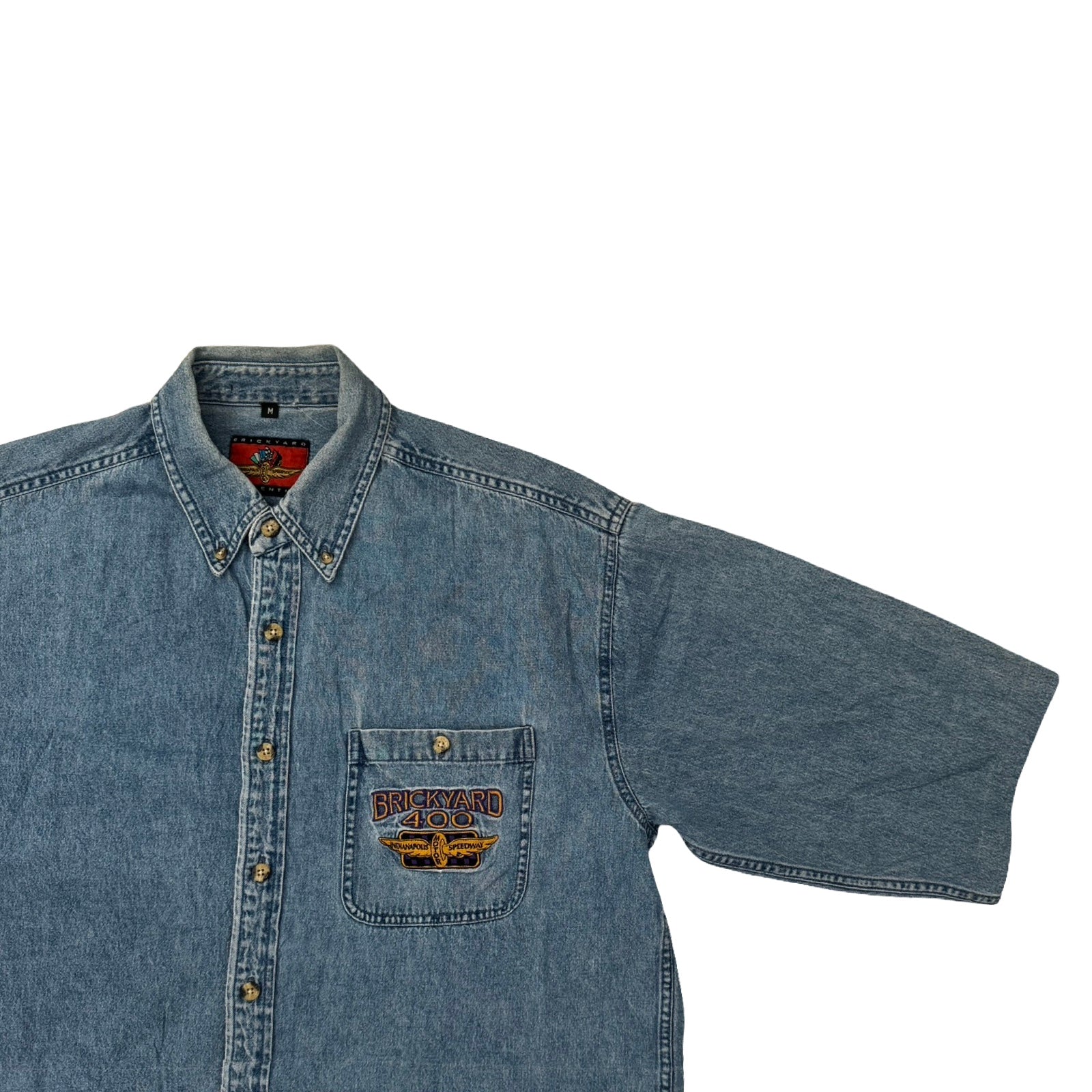 Denim Boxy Waistline Cut Shirt - Reworked & Upcycled