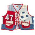 Sandlot Sports quilted vest rework, size 2XL, front