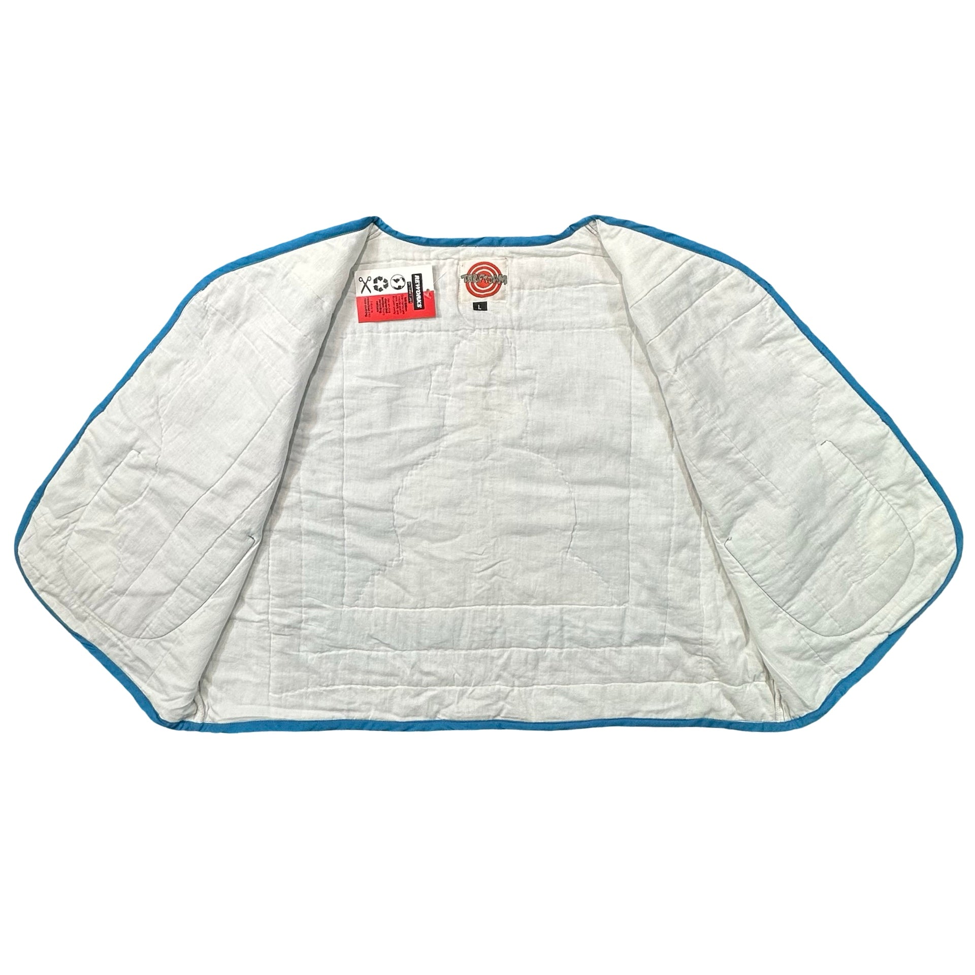 Snowman Colorblock L quilted vest rework - lining