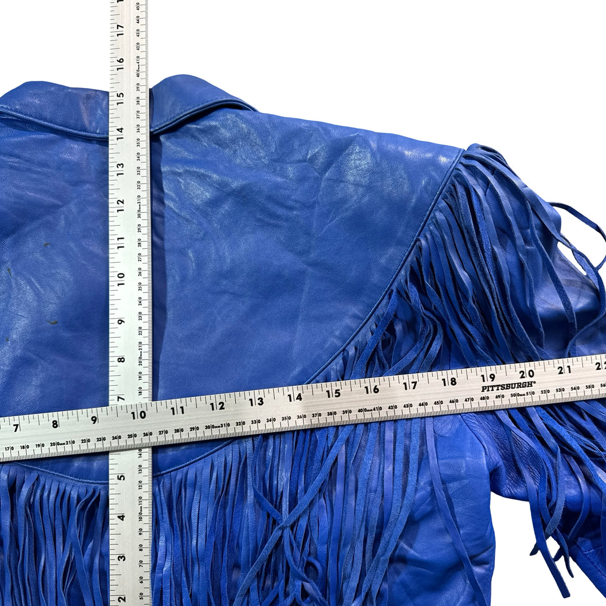 Continental blue leather jacket measurements