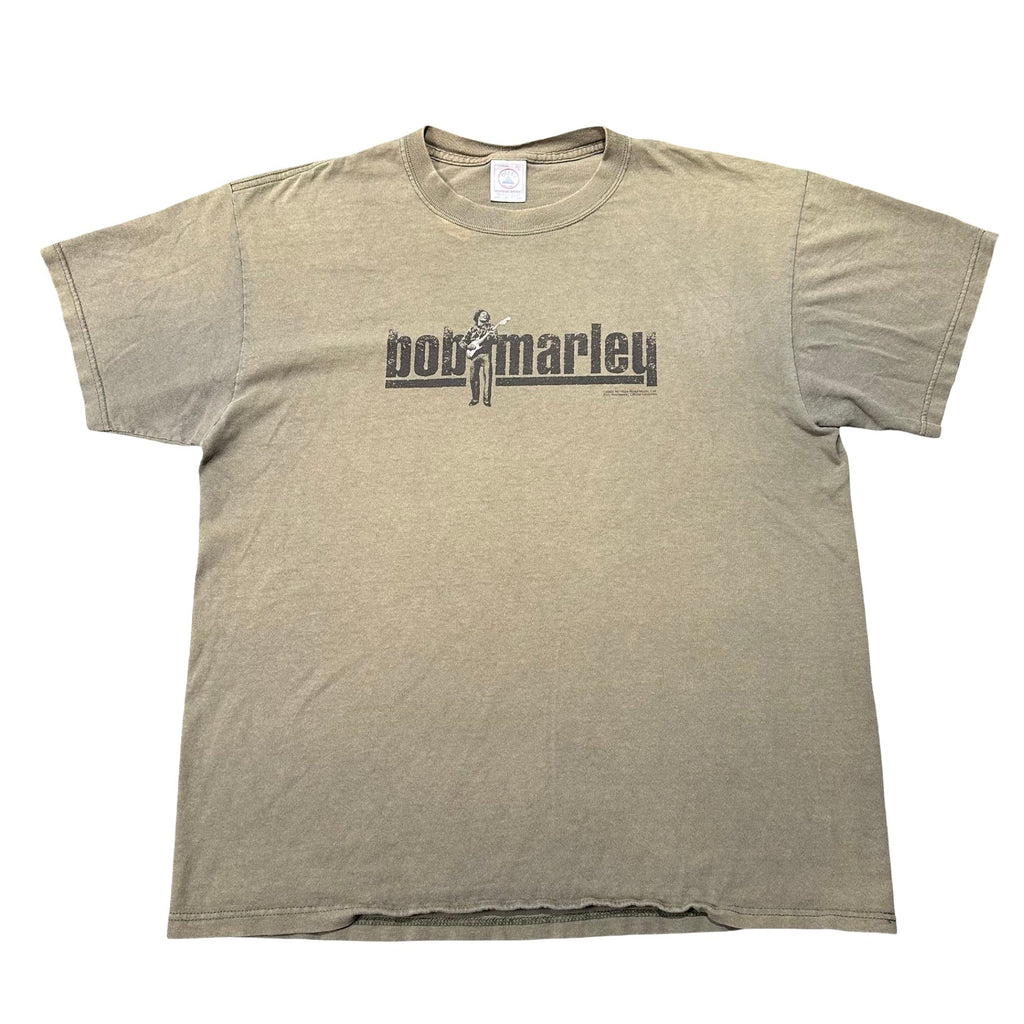 Bob Marley sage green tee front