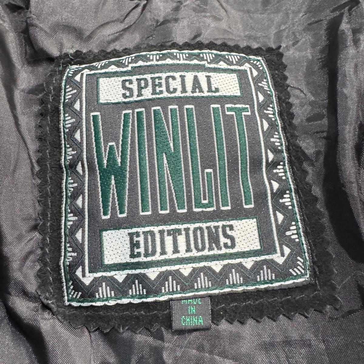 Vintage 90s Winlit Special Editions Black Suede Fringe Concho Button Blazer Jacket Made in China Womens 1X