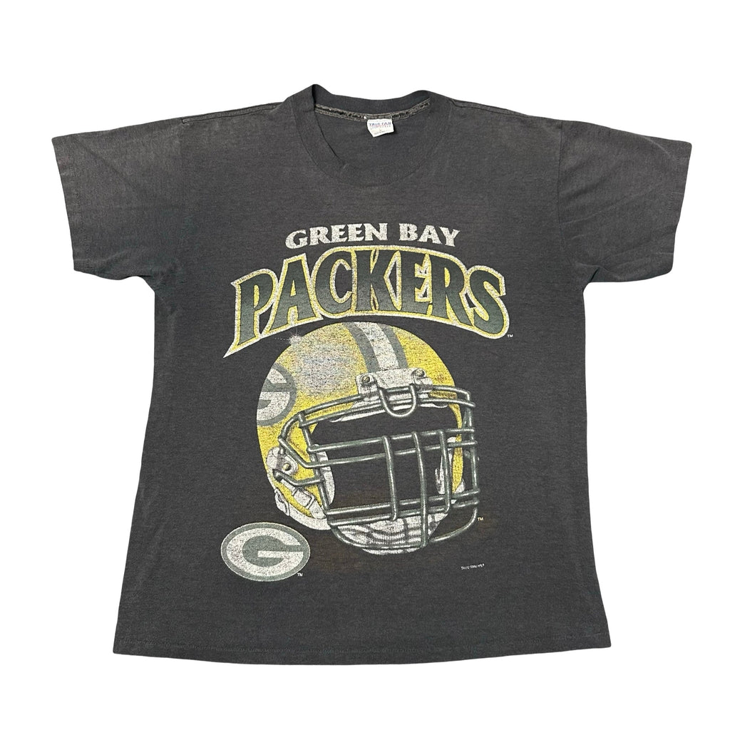 Green Bay Packers helmet faded tee front