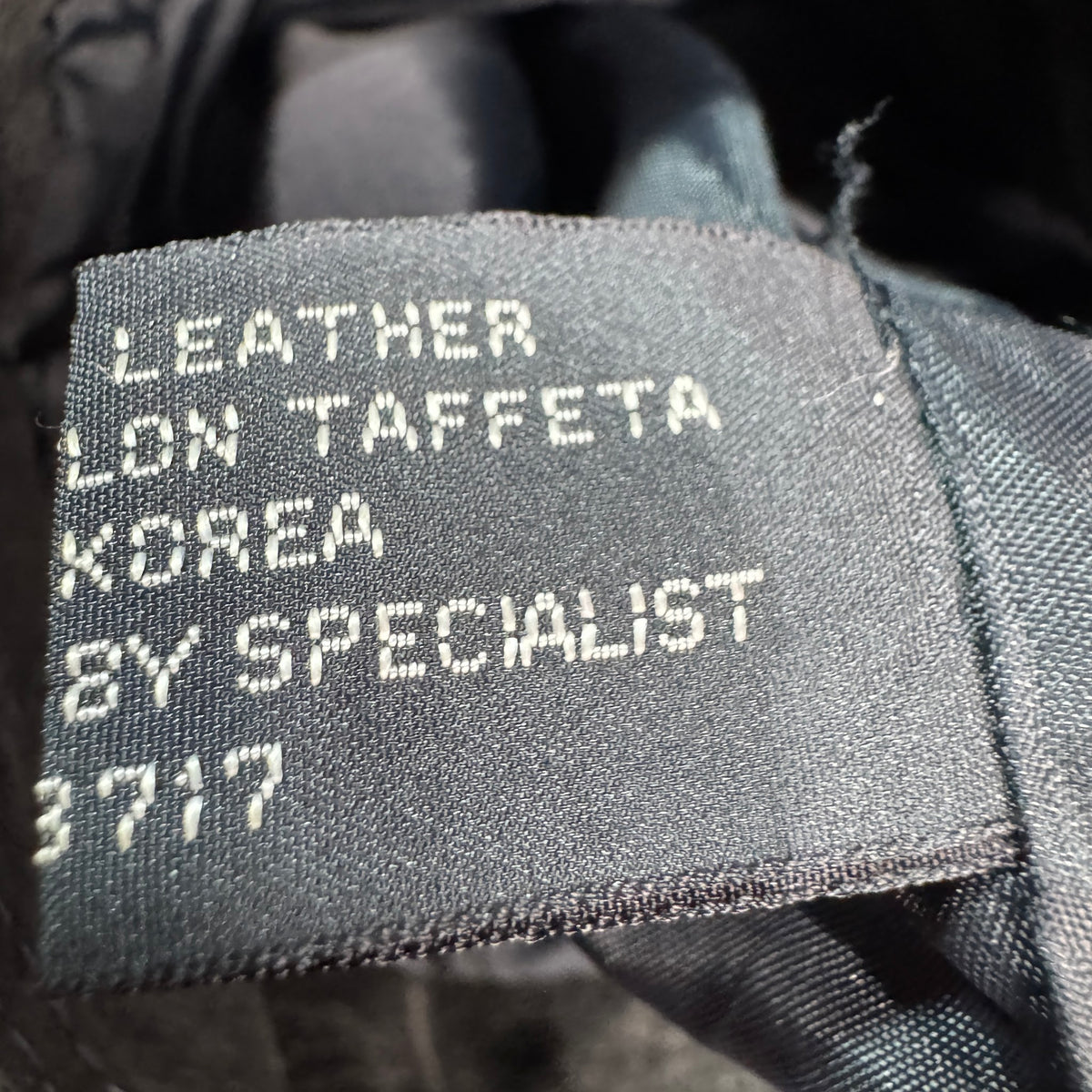 Lining and origin label