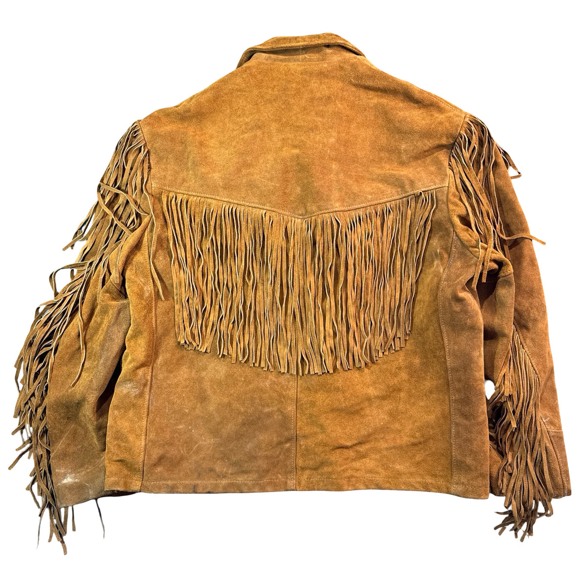 Schott suede fringe jacket back
