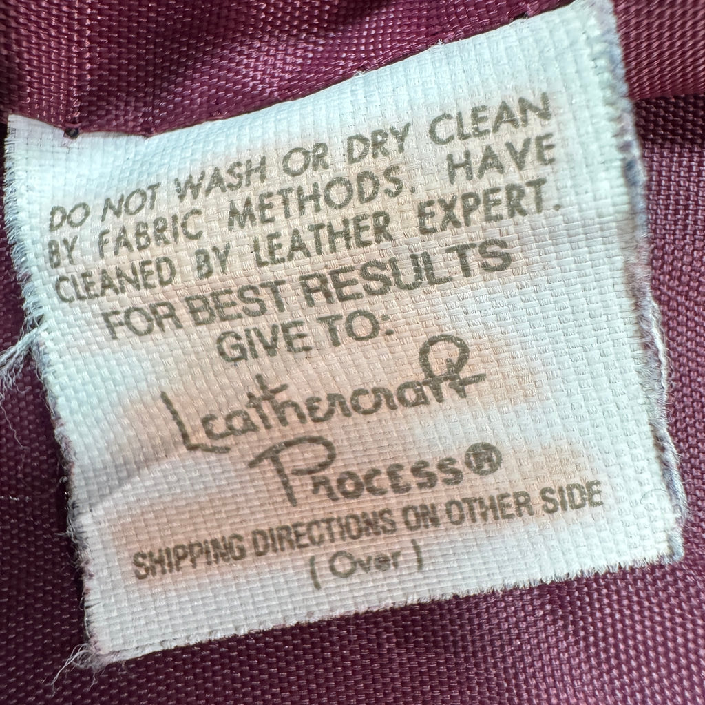 Leather care label