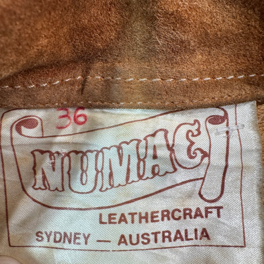 Leathercraft Sydney Australia label size 36