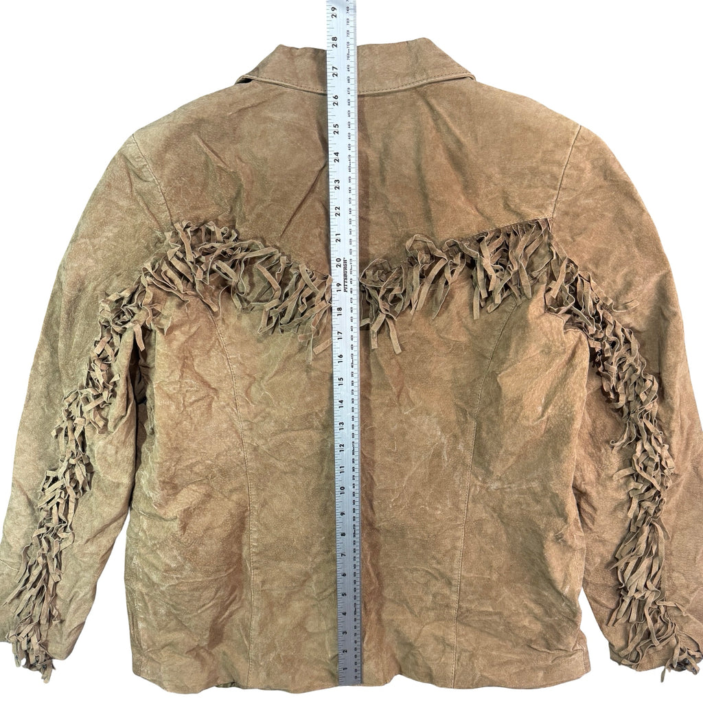 Denim & Co suede jacket length measurement