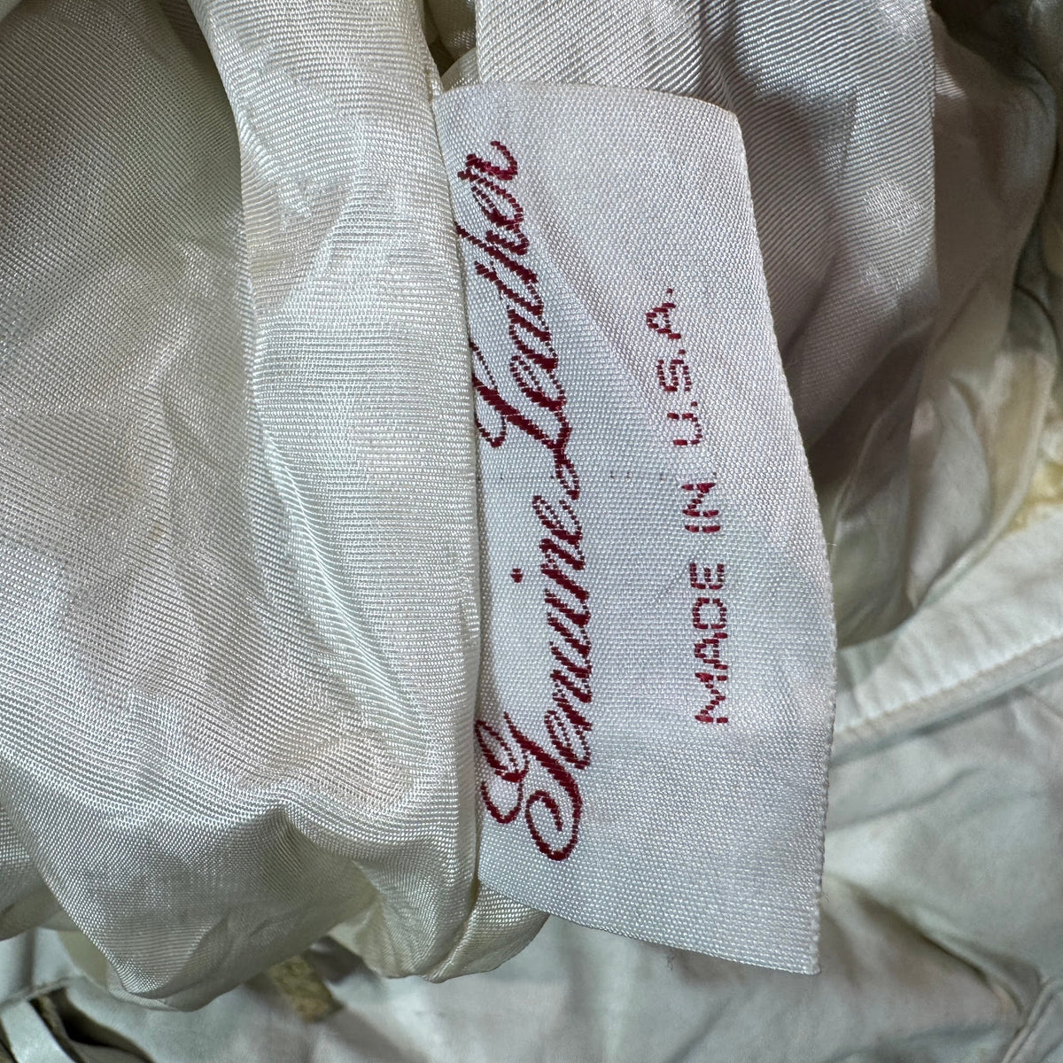 Genuine leather made in USA label