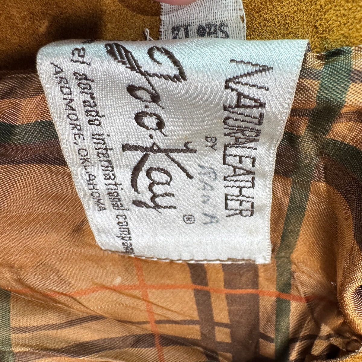 Jo-Kay Naturaleather label size 12