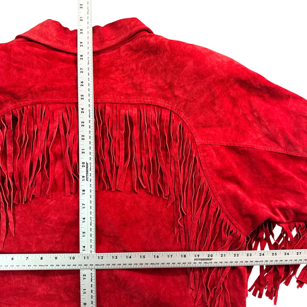 Comint red suede jacket measurements