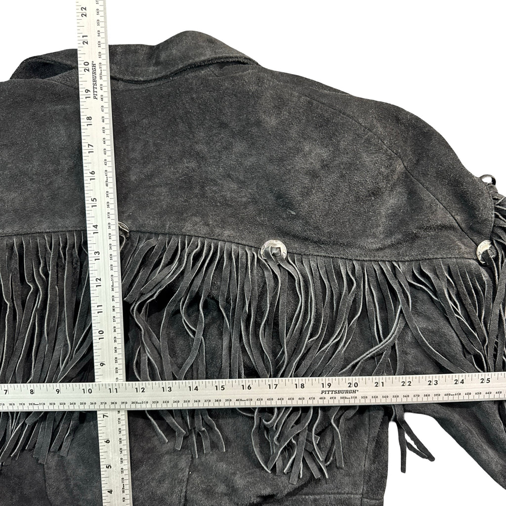 Rock Creek black suede jacket measurements