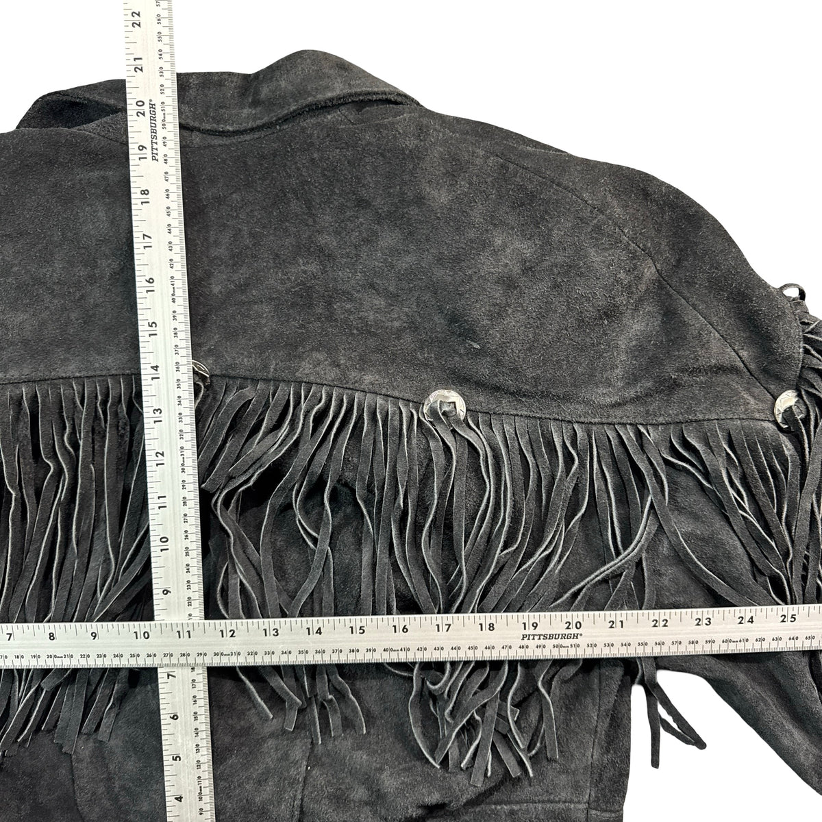 Rock Creek black suede jacket measurements