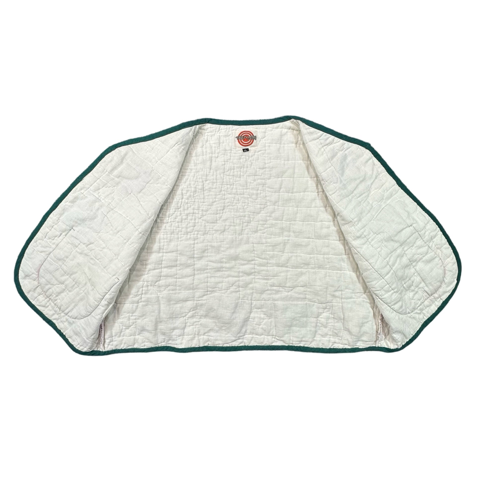 Cranberry & Pine Star XL quilted vest rework, inside lining