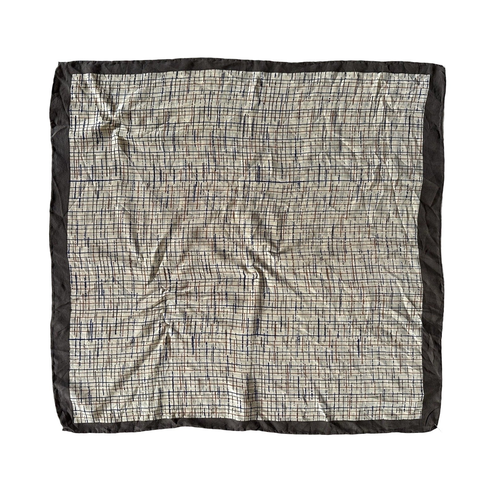 Neutral Crosshatch Bandana