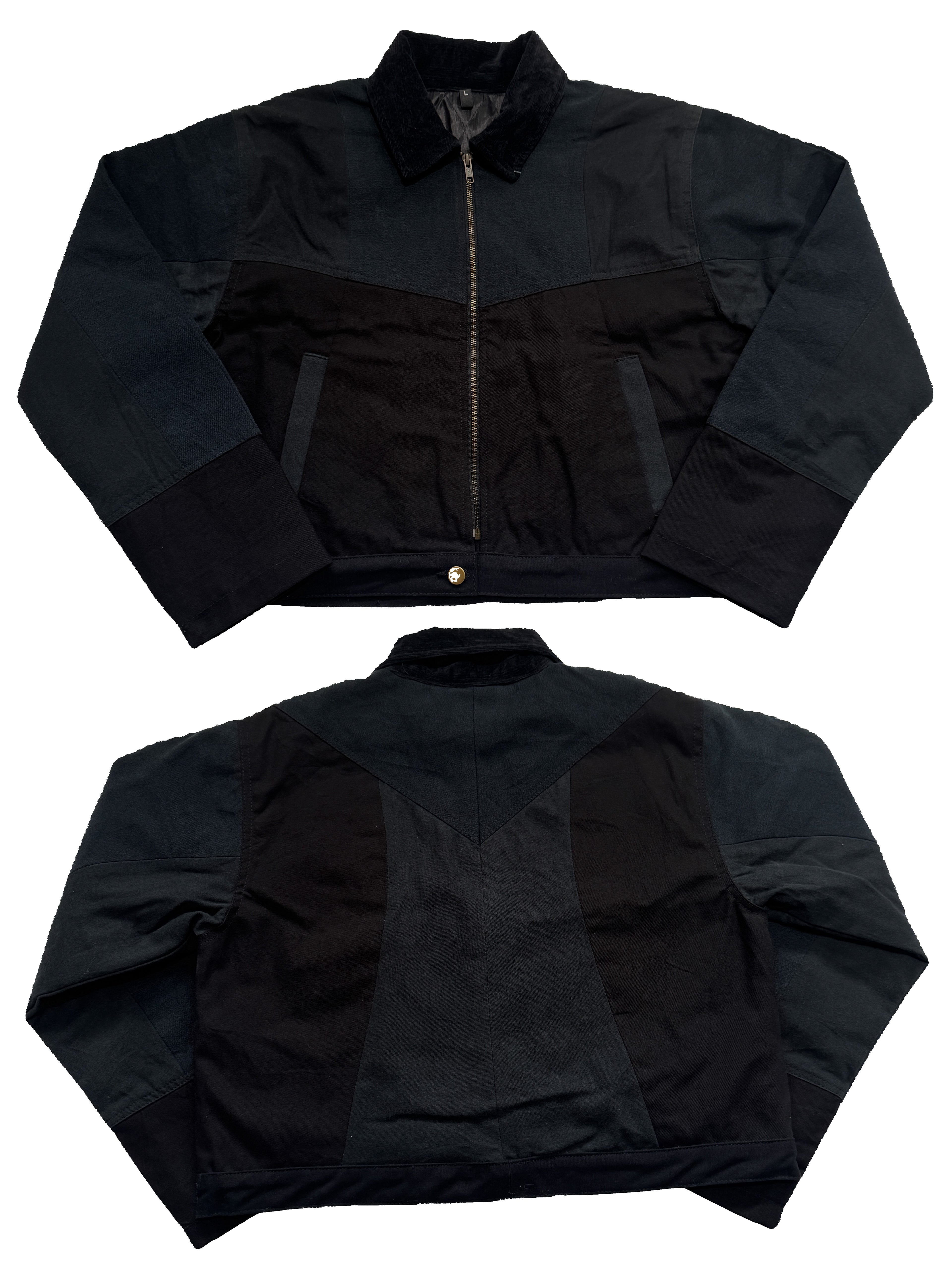 "THE CROP" Cropped Monochrome Patchwork Jackets