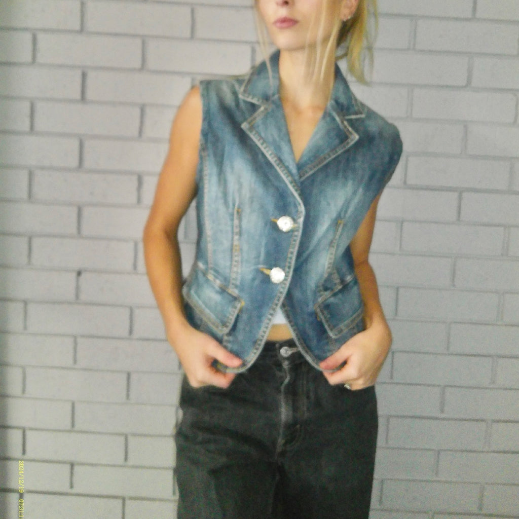 Monica's Medium Denim Vest