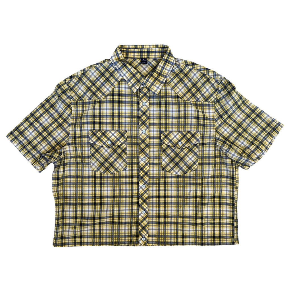 Boxy Waistline Cut Shirt - Warm Colorways
