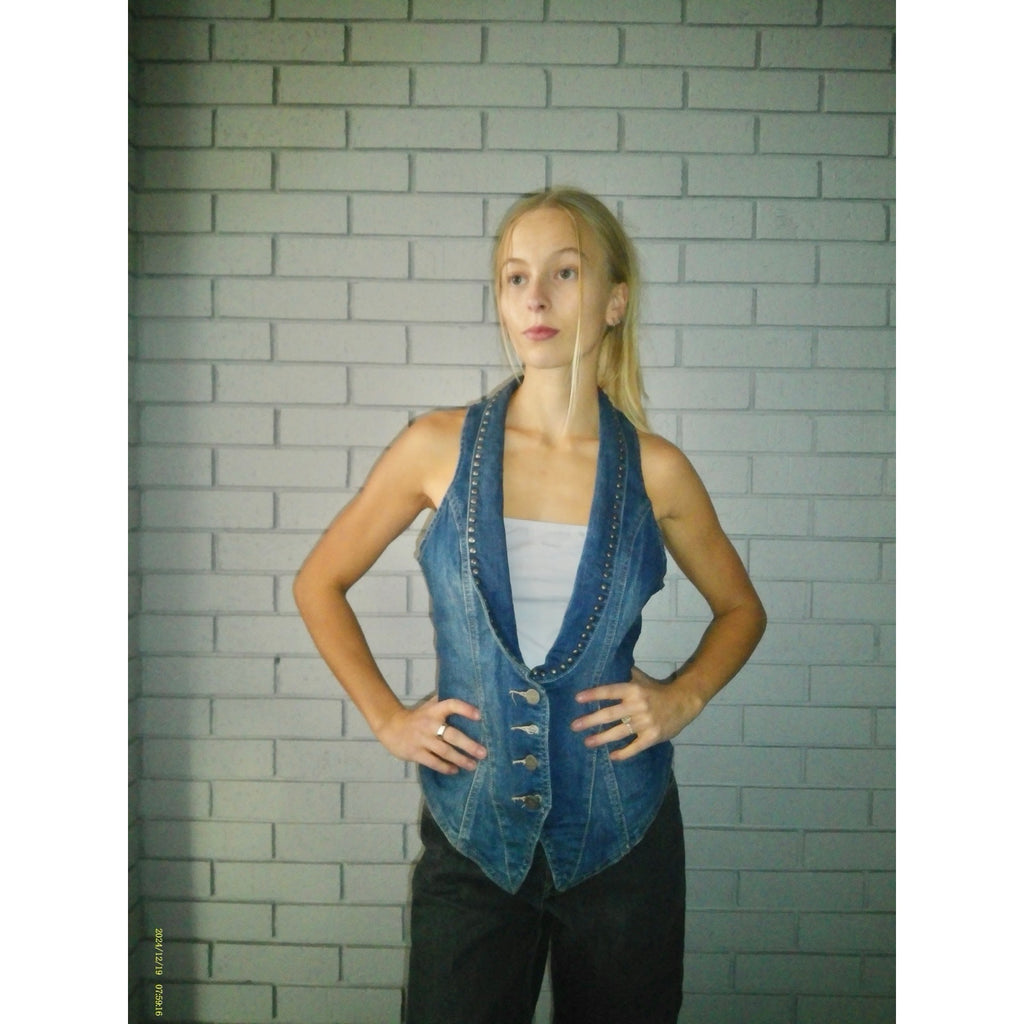 Bershka Large Denim Vest