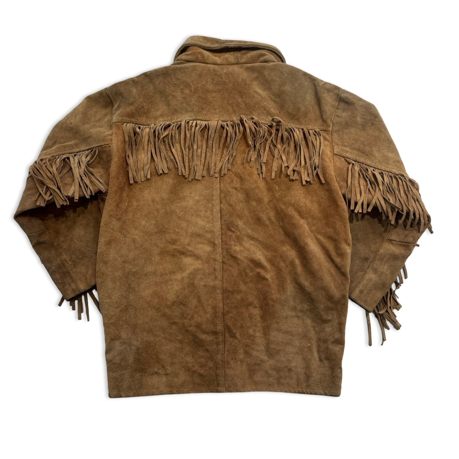 Real Leather Large Suede Fringe Jacket