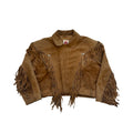 Tan Small Suede Fringe Jacket