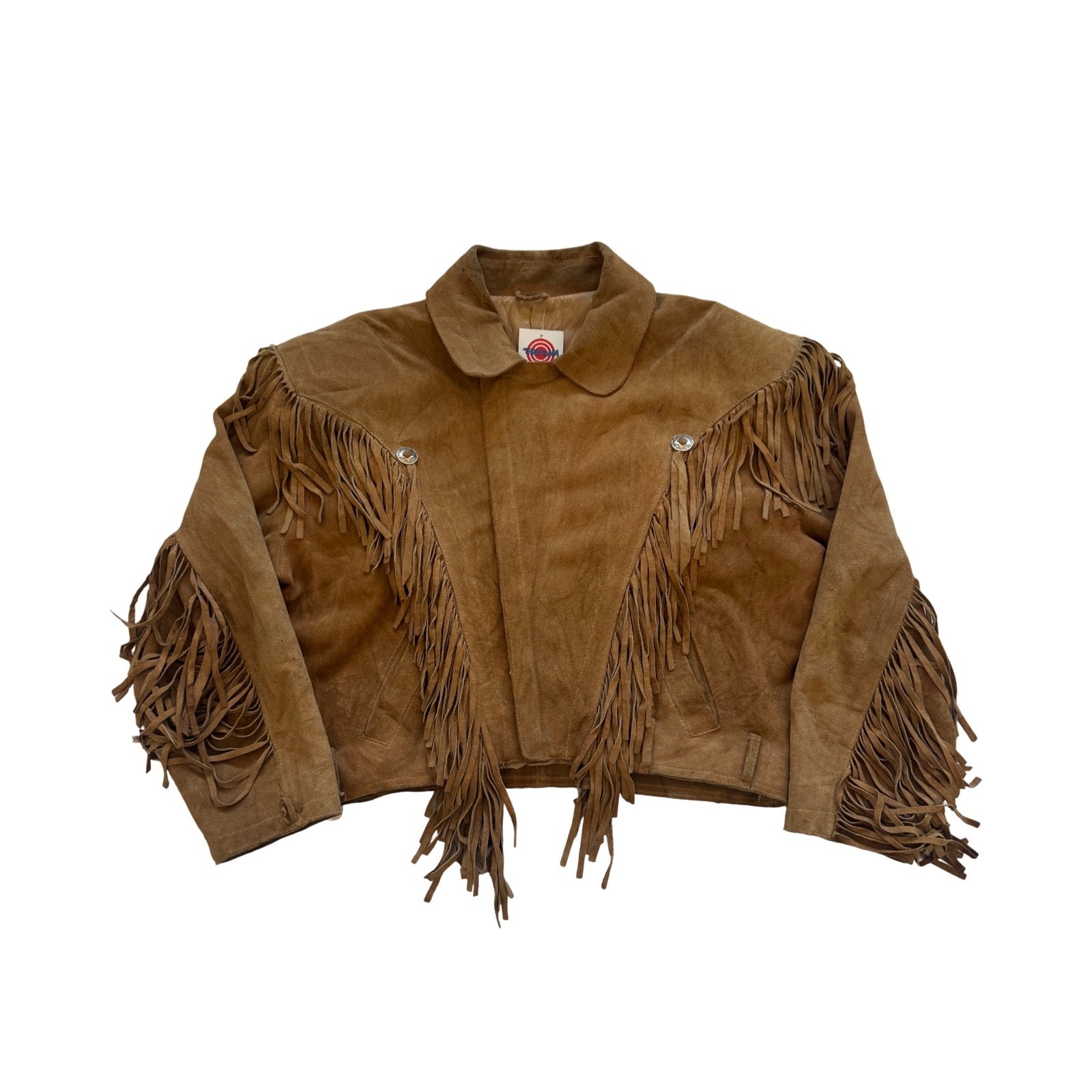 Tan Small Suede Fringe Jacket
