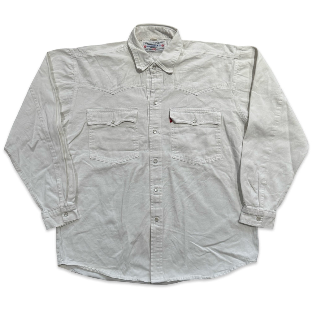 White Levi Strauss & Co Western Shirt