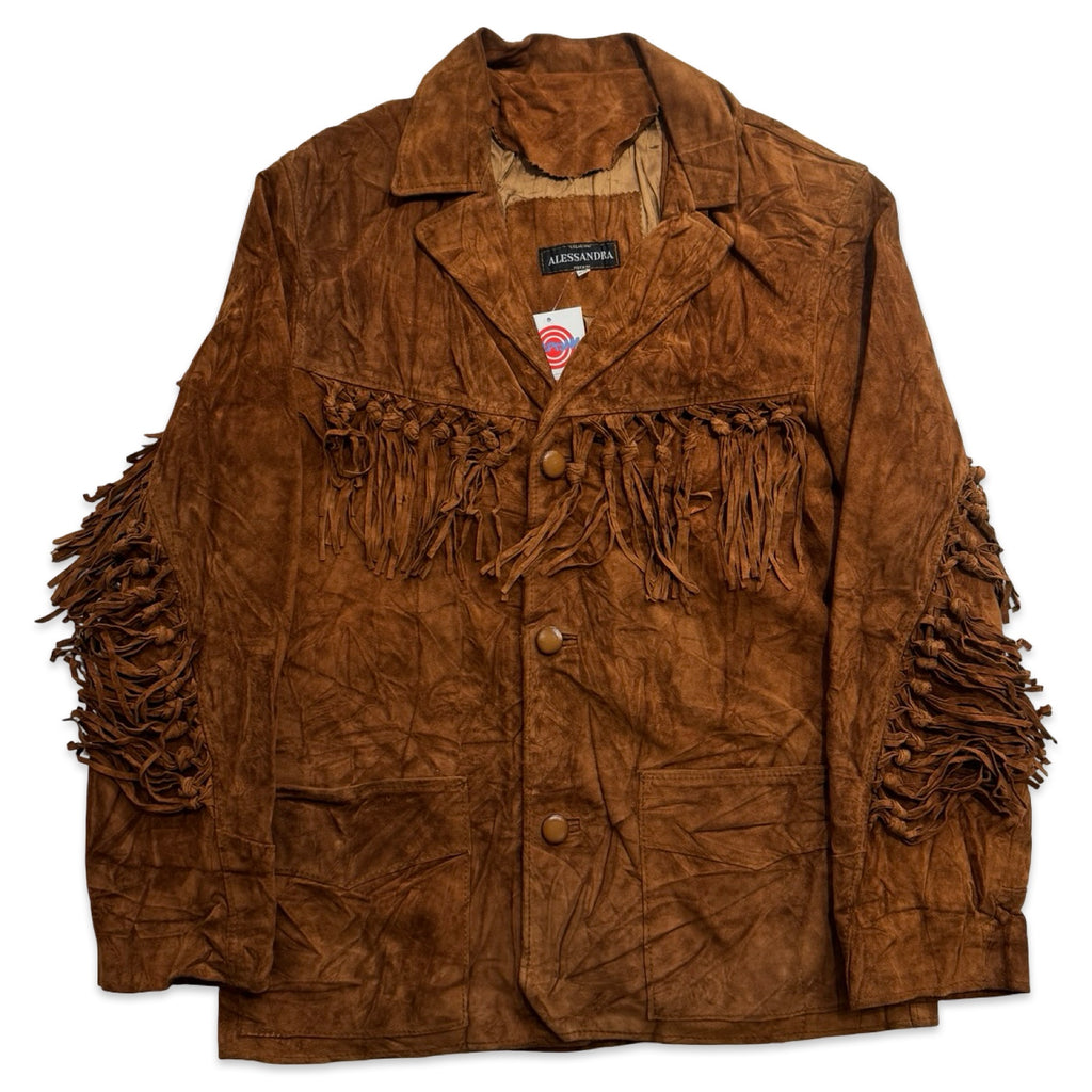 Alessandra Large Suede Fringe Jacket