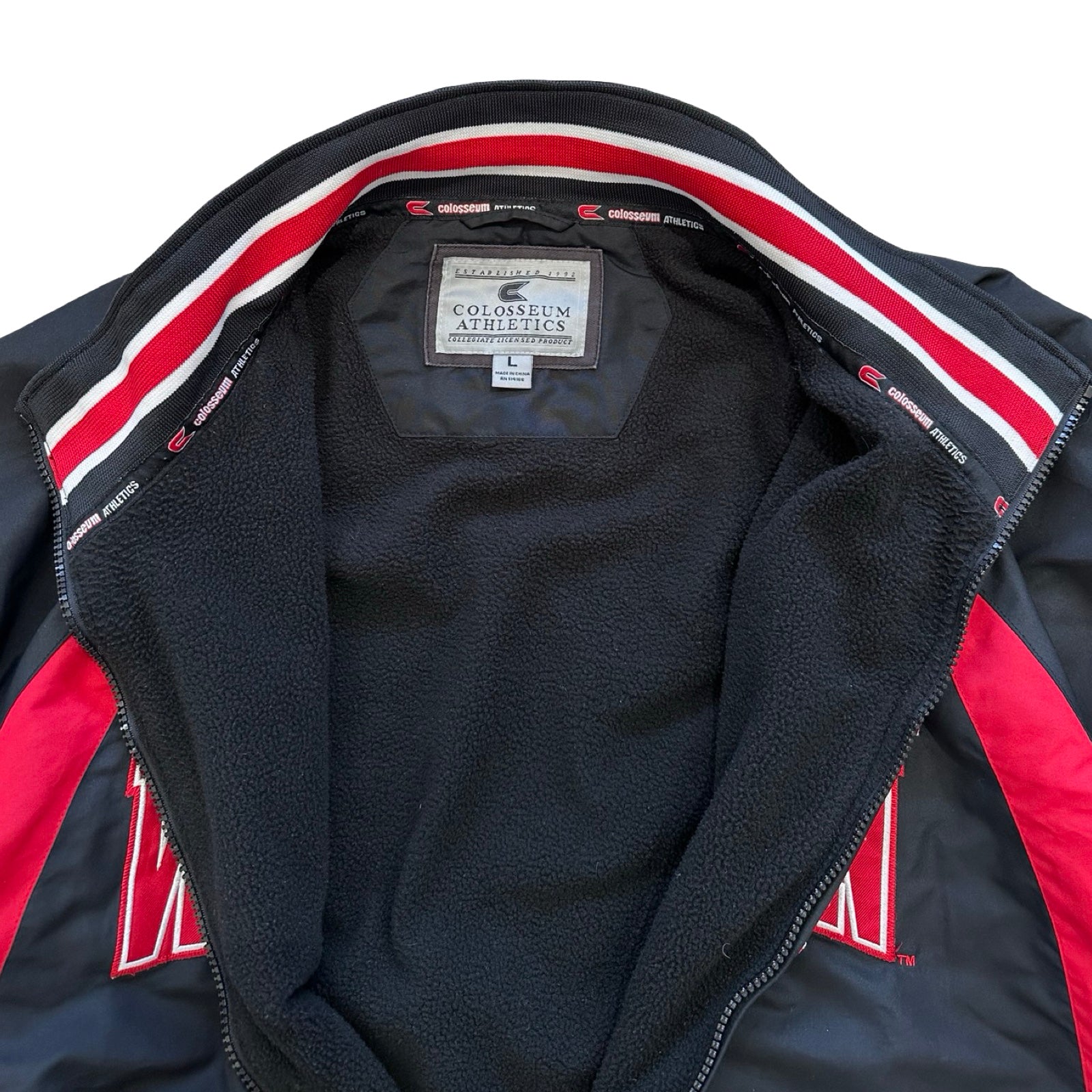 University of Wisconsin Large Fleece-Lined Windbreaker