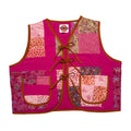 Hot Pink! Large Quilted Vest Rework