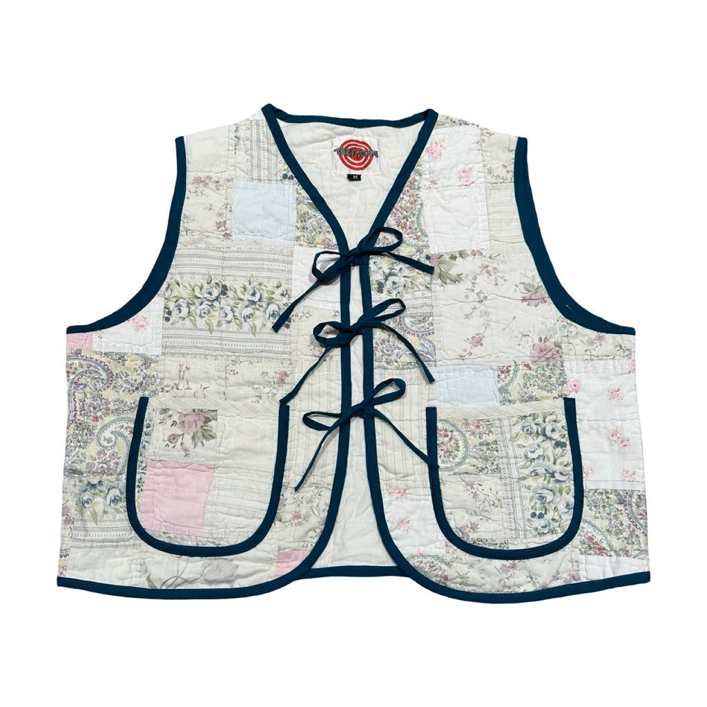Light Spring Florals Quilted Vest Reworks