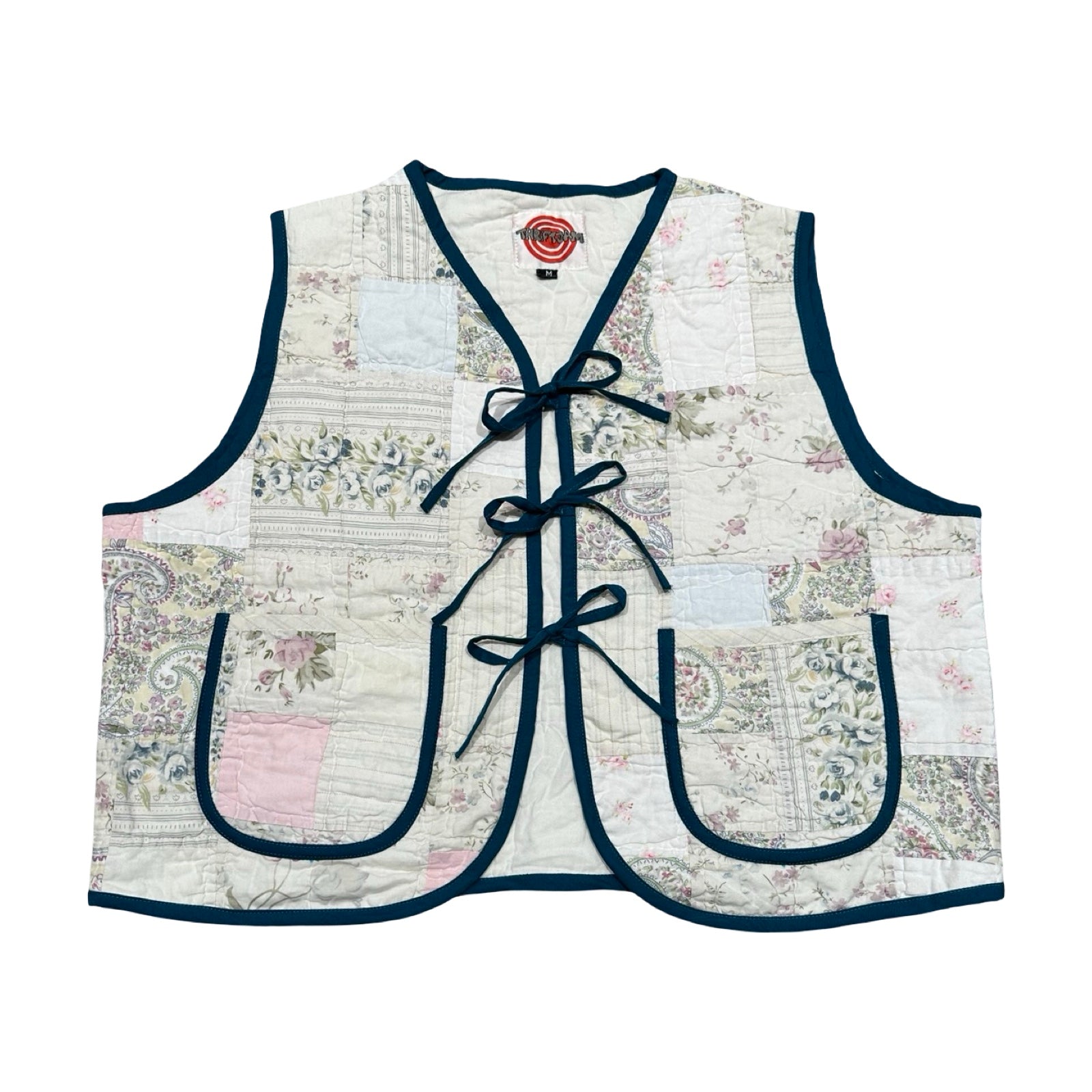 Light Spring Florals Quilted Vest Reworks