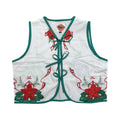 Holiday Berry Small Linen Tie Top Rework