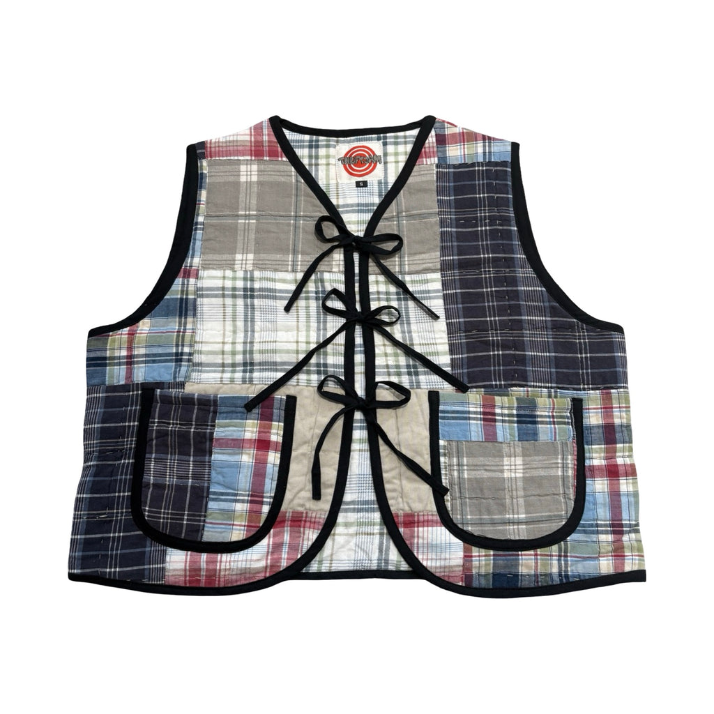 Flannel Patchwork Quilted Vest Reworks