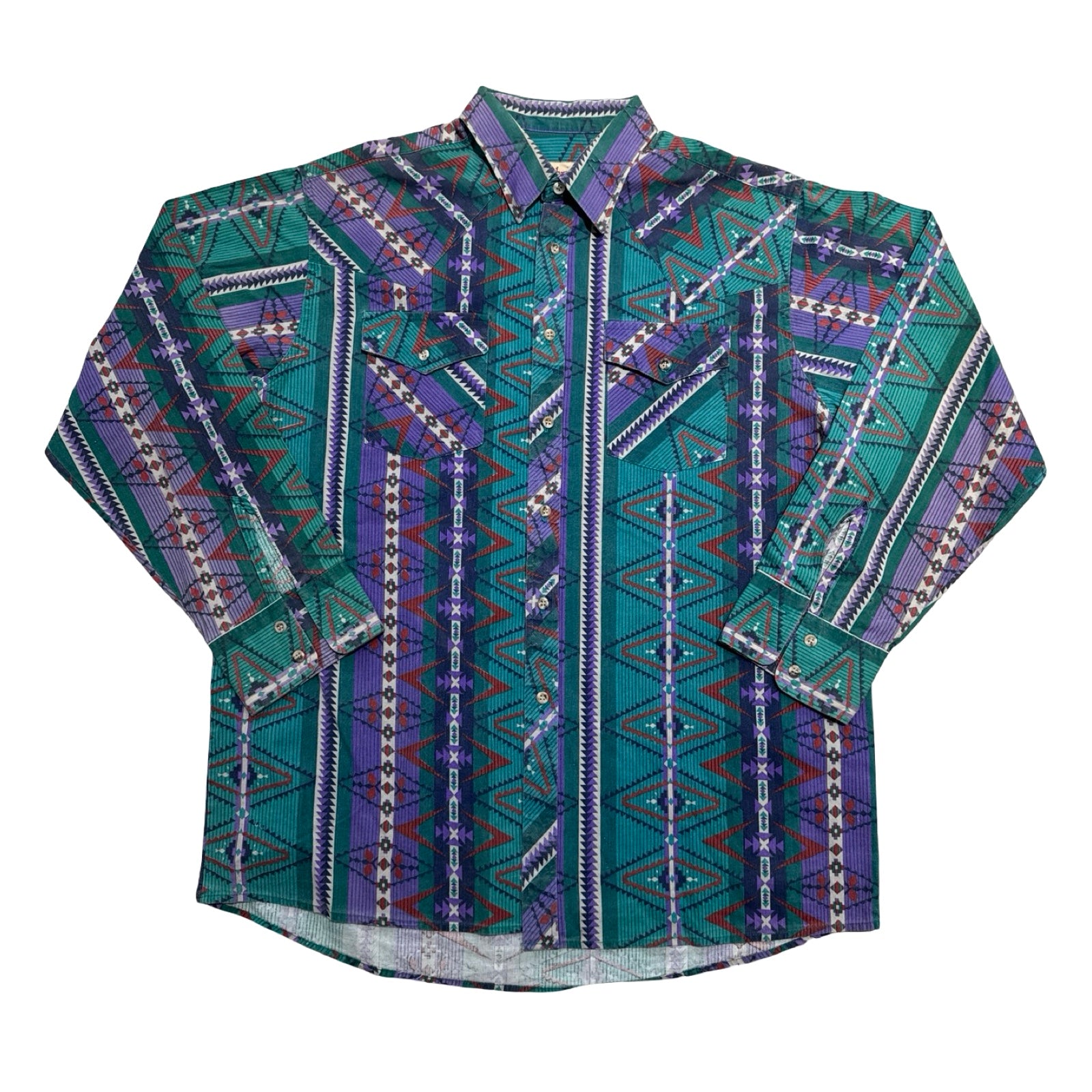 Green SaddleBrook Western Shirt