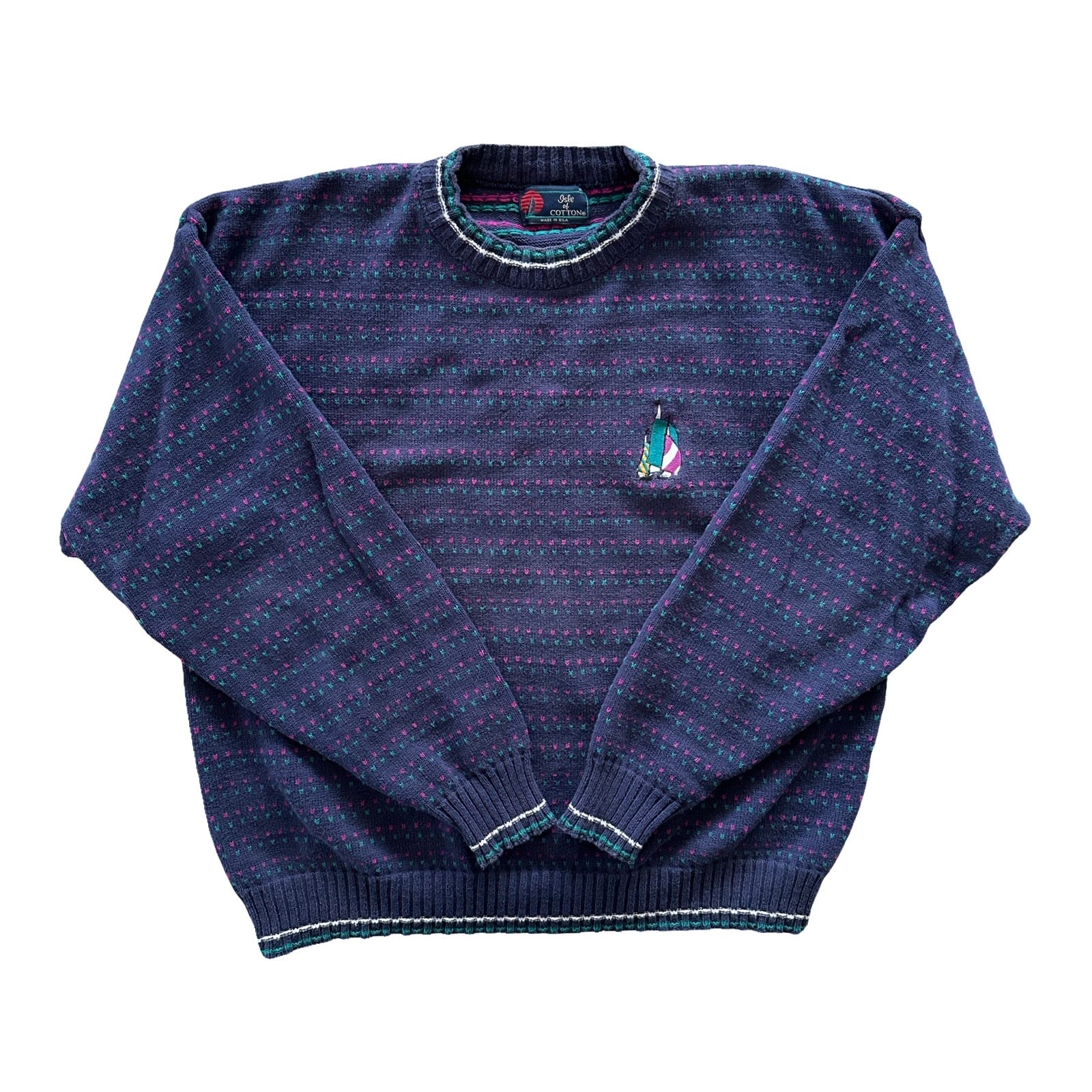 Isle of Cotton Sailboat Crewneck