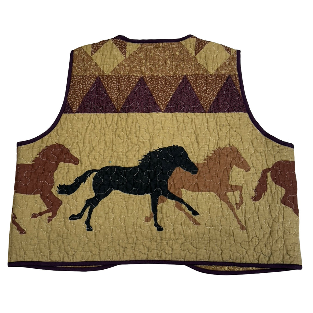 Purple & Gold Quilted Vest Reworks