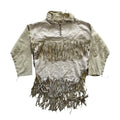 Cream Suede XL Fringe Jacket