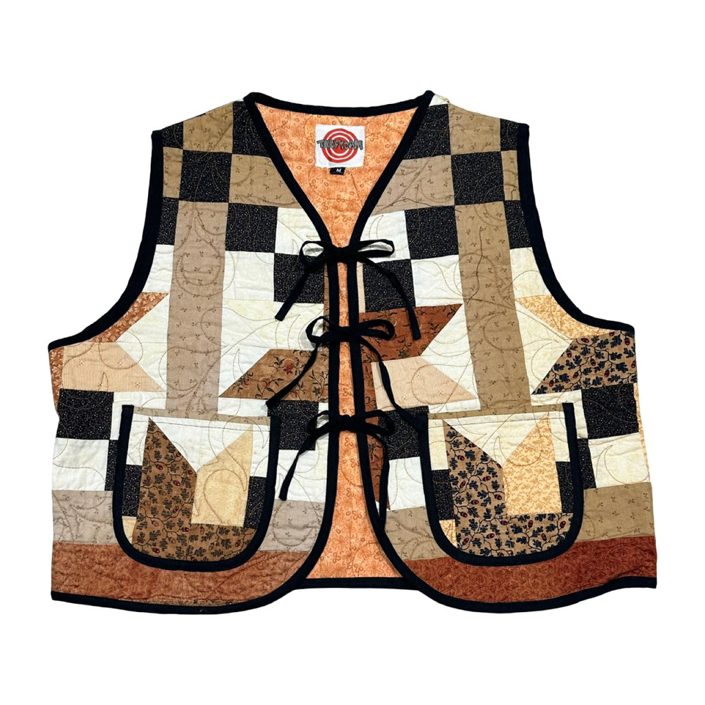 Autumn Patchwork Quilted Vest Reworks